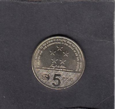 Beschrijving: 5 Pesos GULF LANDING